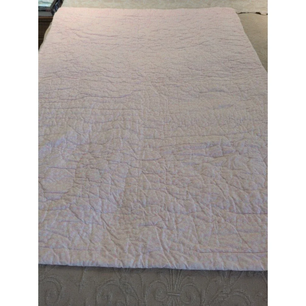 Pottery Barn Kids Hayley Crib Quilt Coverlet Retired Pattern Pink Girls Owl Bird